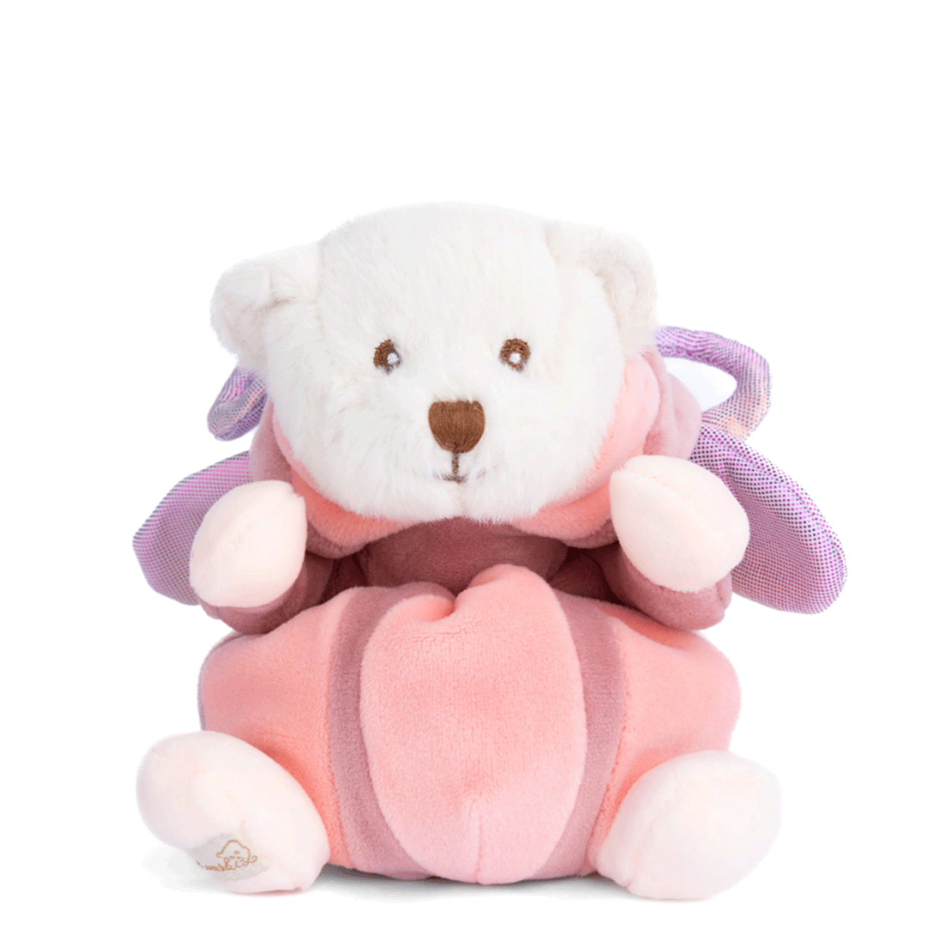 Ziggy Butterfly: Orsetto di Peluche Vestito Farfalla Rosa (Altezza 15cm) - immagine 4