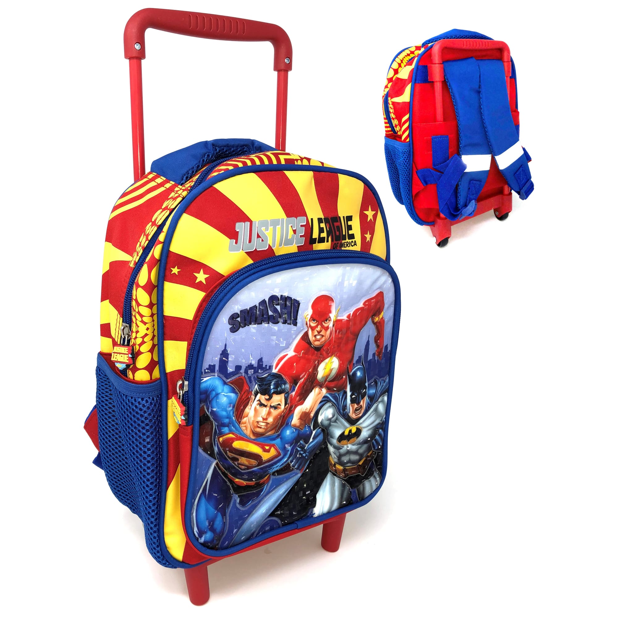 ZAINO TROLLEY ASILO JUSTICE LEAGUE ROSSO - immagine 2